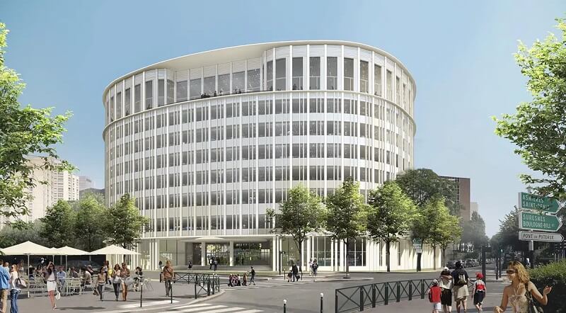 Synthèse architecturale du bâtiment Sense Norma